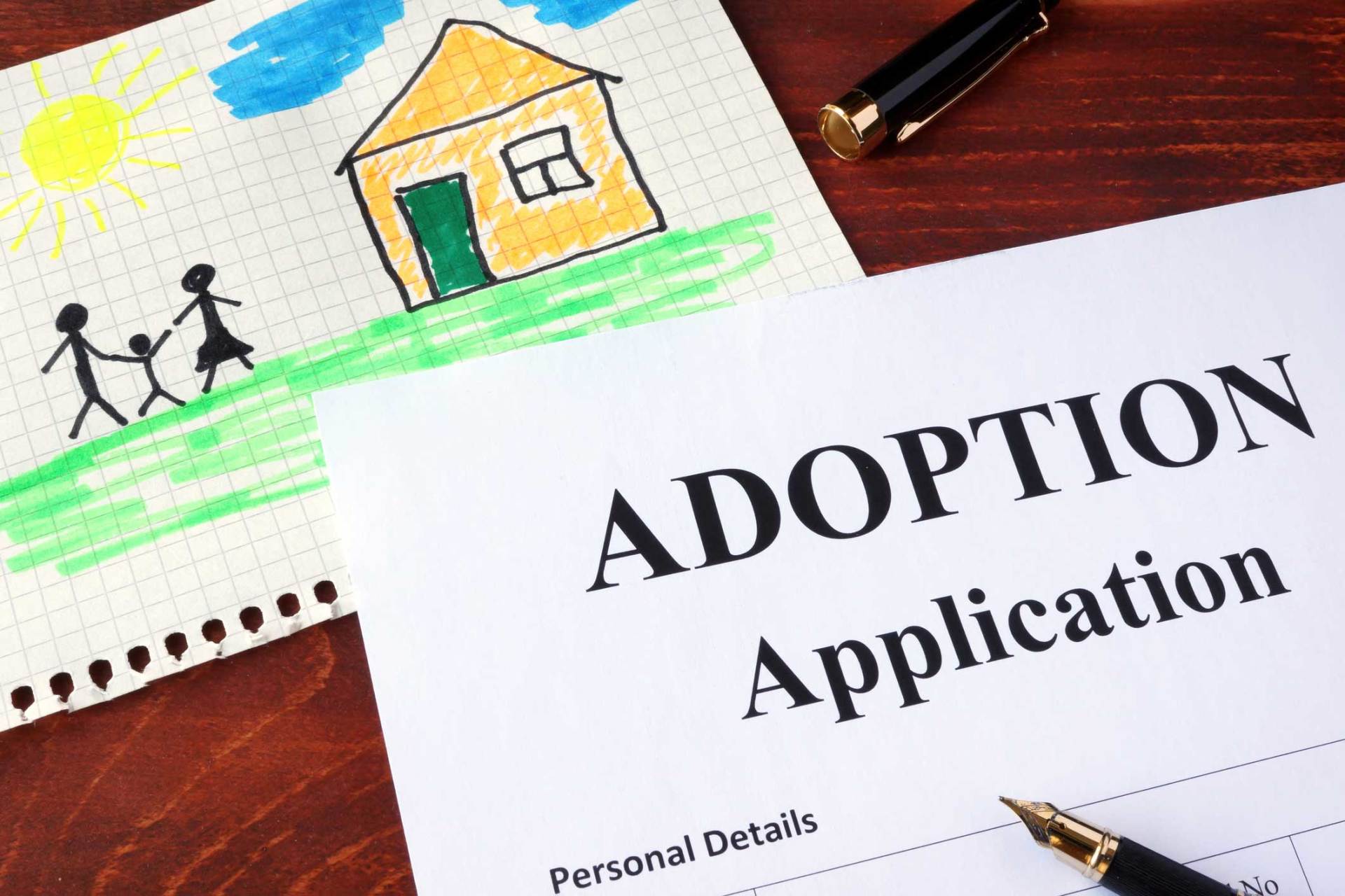 Adoption Form and Children’s Drawing — Huntsville, AL — Elissa Green Attorney at Law