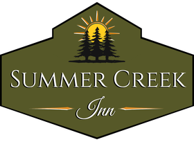 The logo for summer creek inn and events was established in 2009