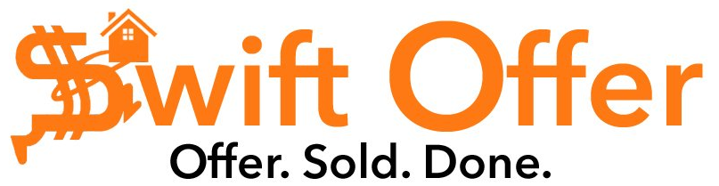 A logo for swift offer offer sold done