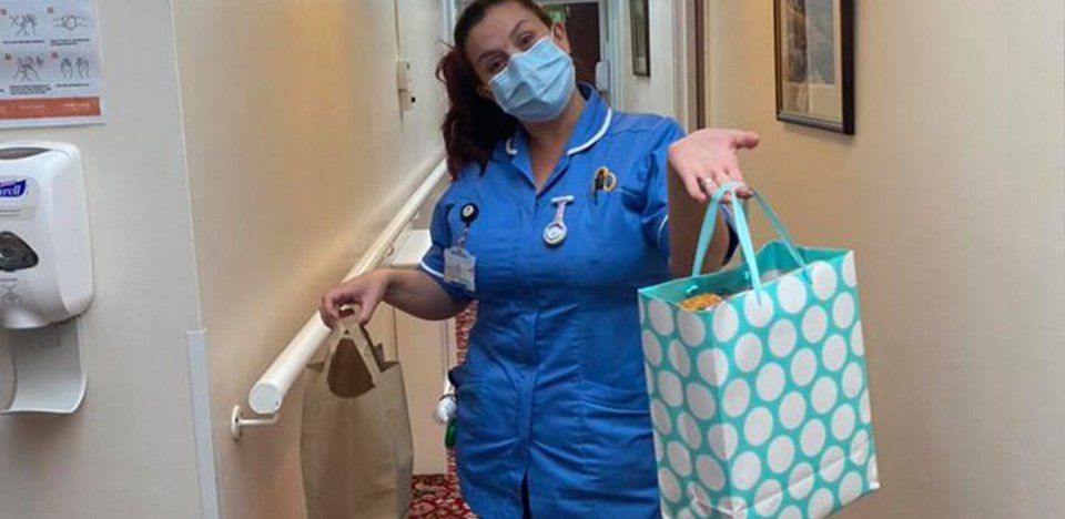 Thank you gifts for nurses at Avon Park Care Home Southampton