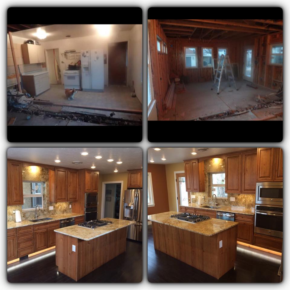 Kitchen Before And After Improvement — Sandy, UT — Gunn Construction