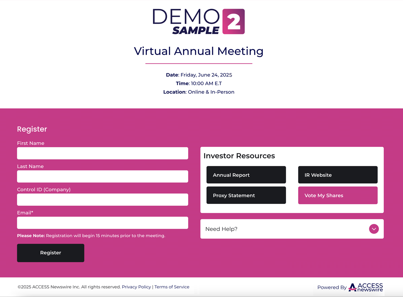 Image of a Registration Template 2