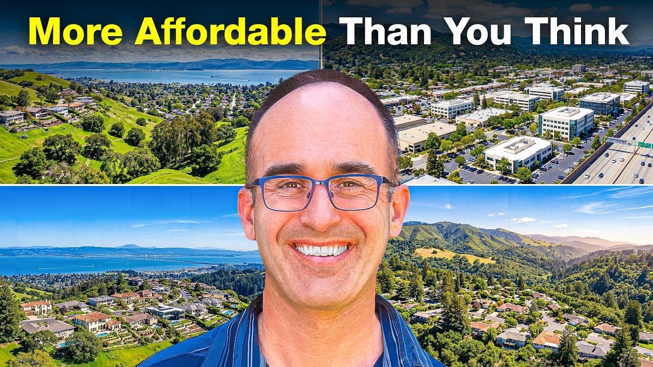 Smiling man in glasses over aerial neighborhood views with text “More Affordable Than You Think”