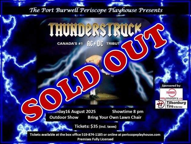 The port burwell periscope playhouse presents thunderstruck