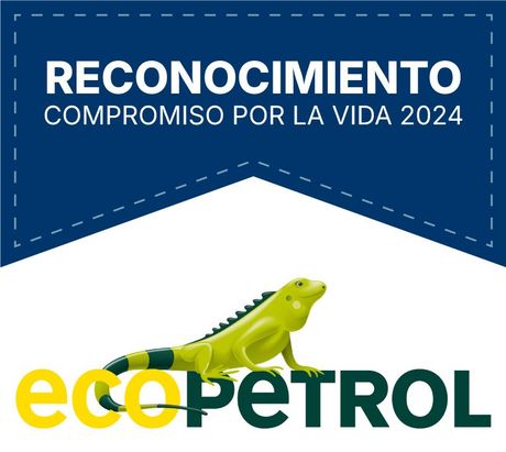 Un logotipo para Ecopetrol con un lagarto.