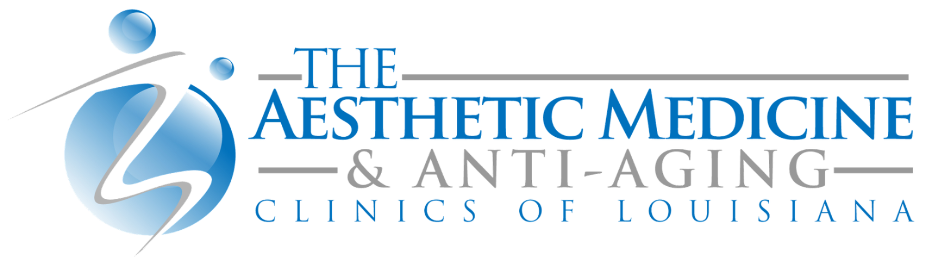 The logo for the aesthetic medicine and anti-aging clinics of louisiana