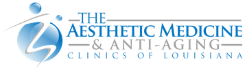 The logo for the aesthetic medicine and anti-aging clinics of louisiana