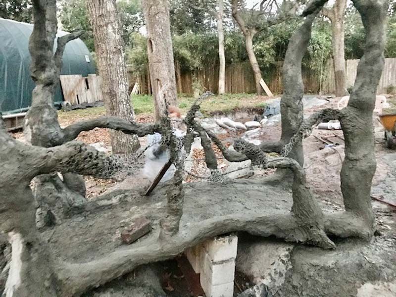 Front Floating Mountains & Lagoon Waterfalls