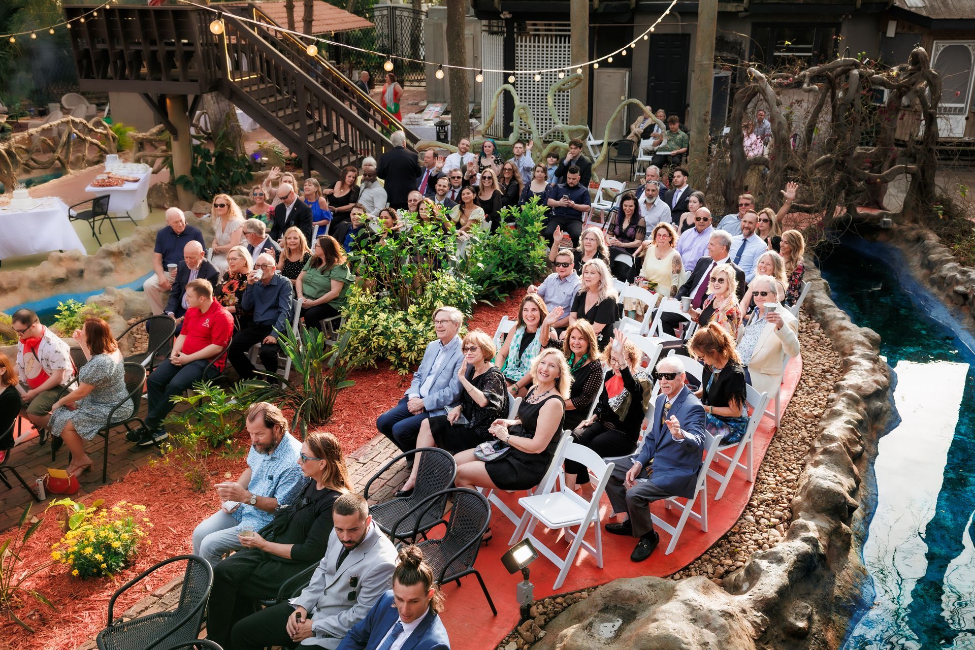 wedding party shape of water weddings