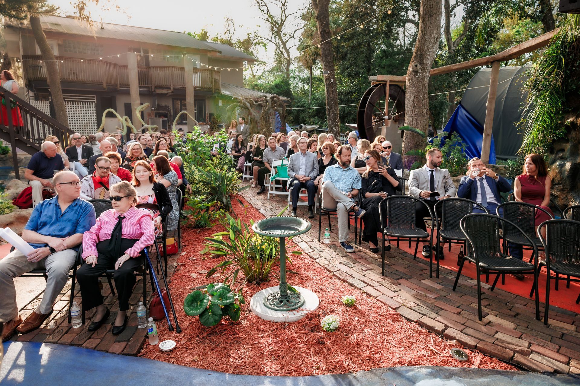 wedding guests shape of water