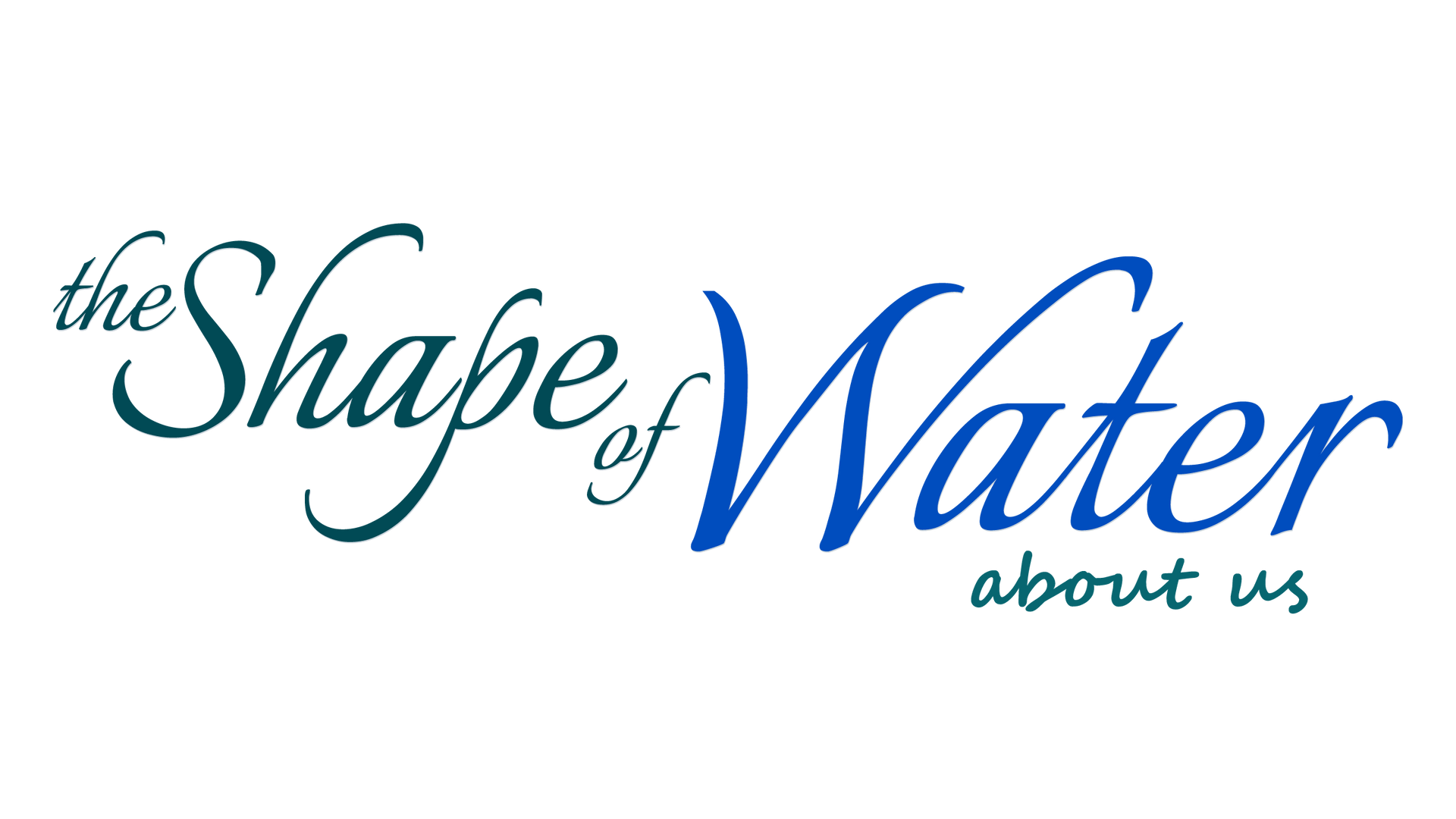The Shape of water animated logo