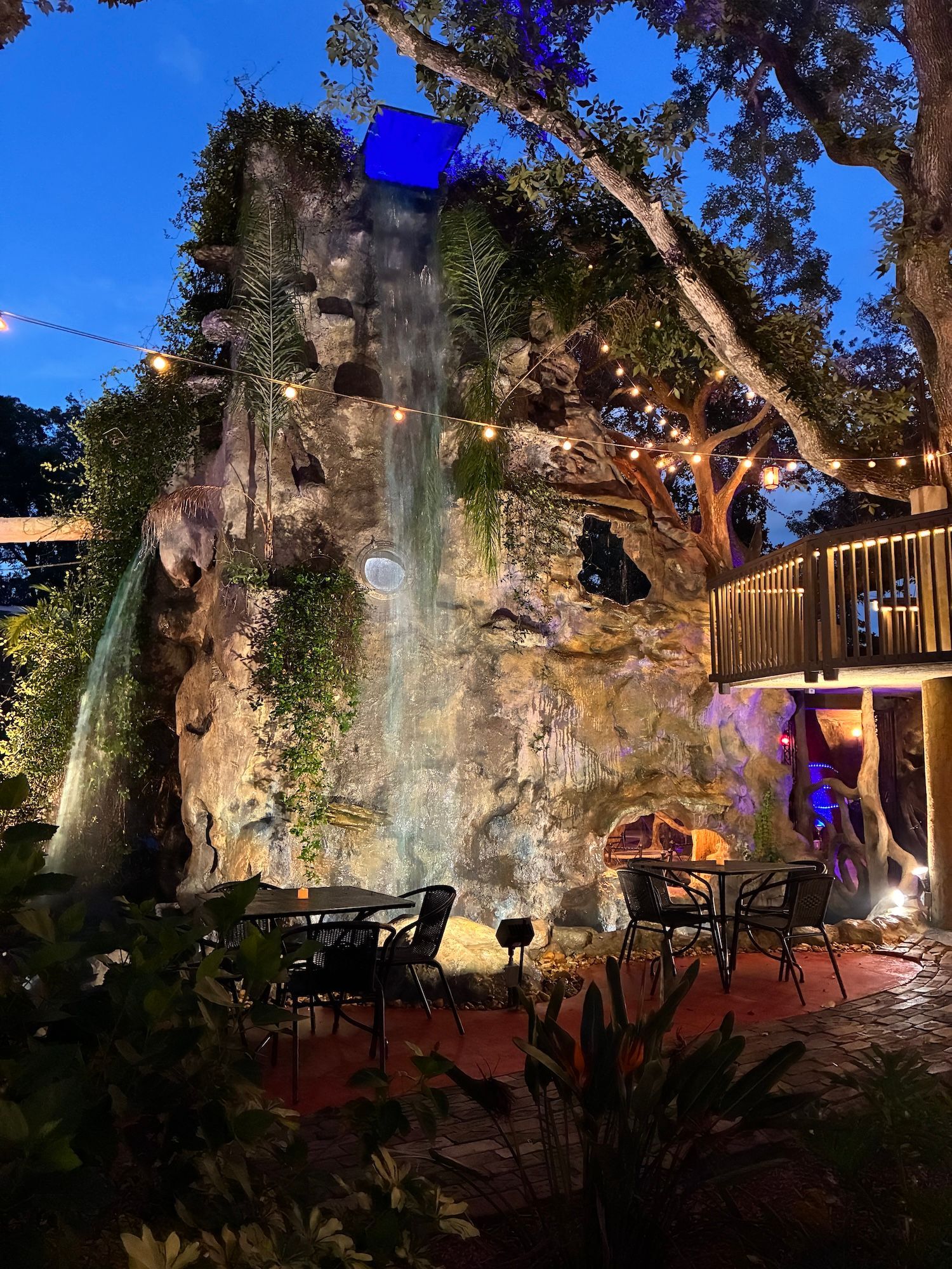 waterfall at the shape of water