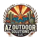 Logo for AZ Outdoor Solutions with Arizona landscape design.