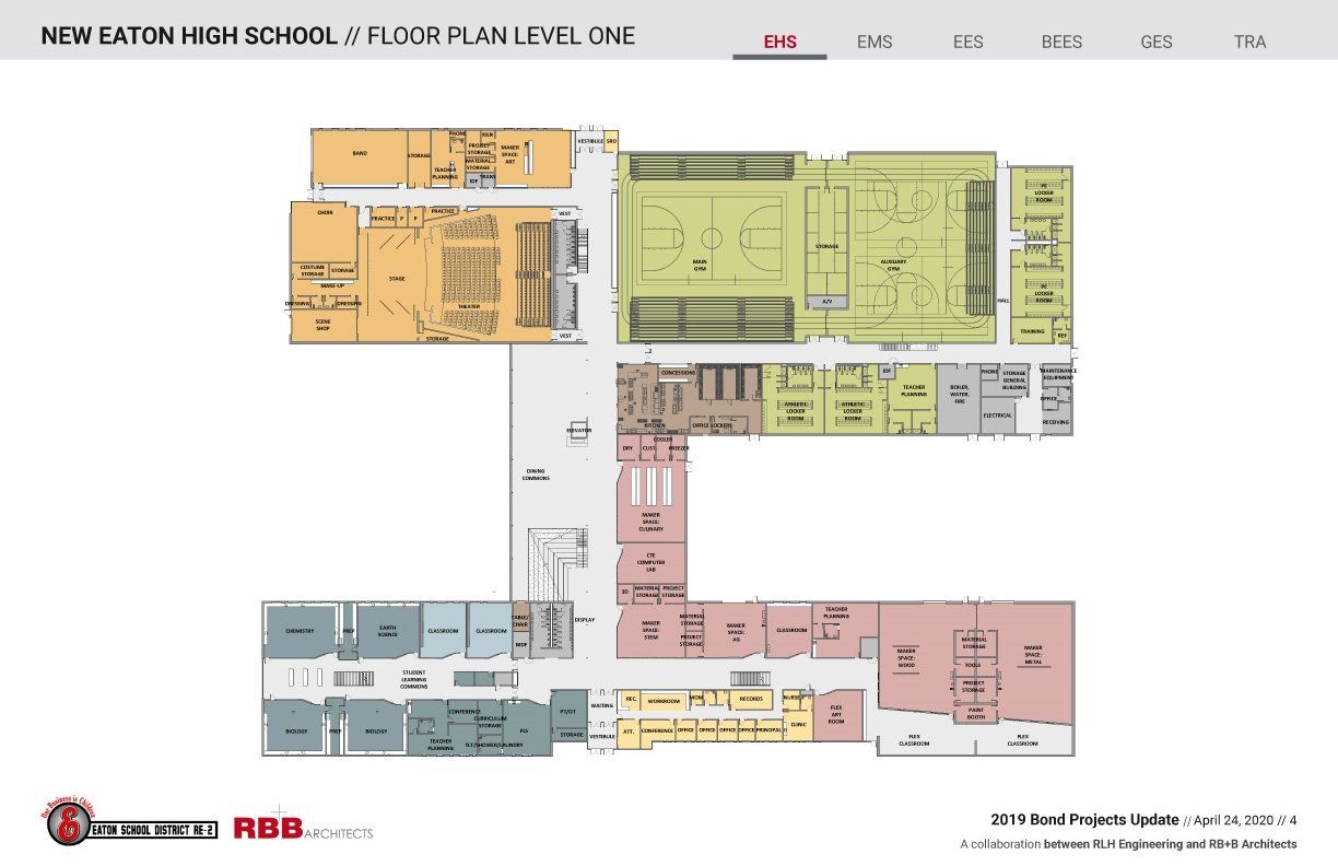New HS - Floor Plan, Level 1