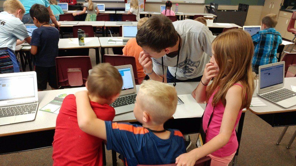 Students learn to code