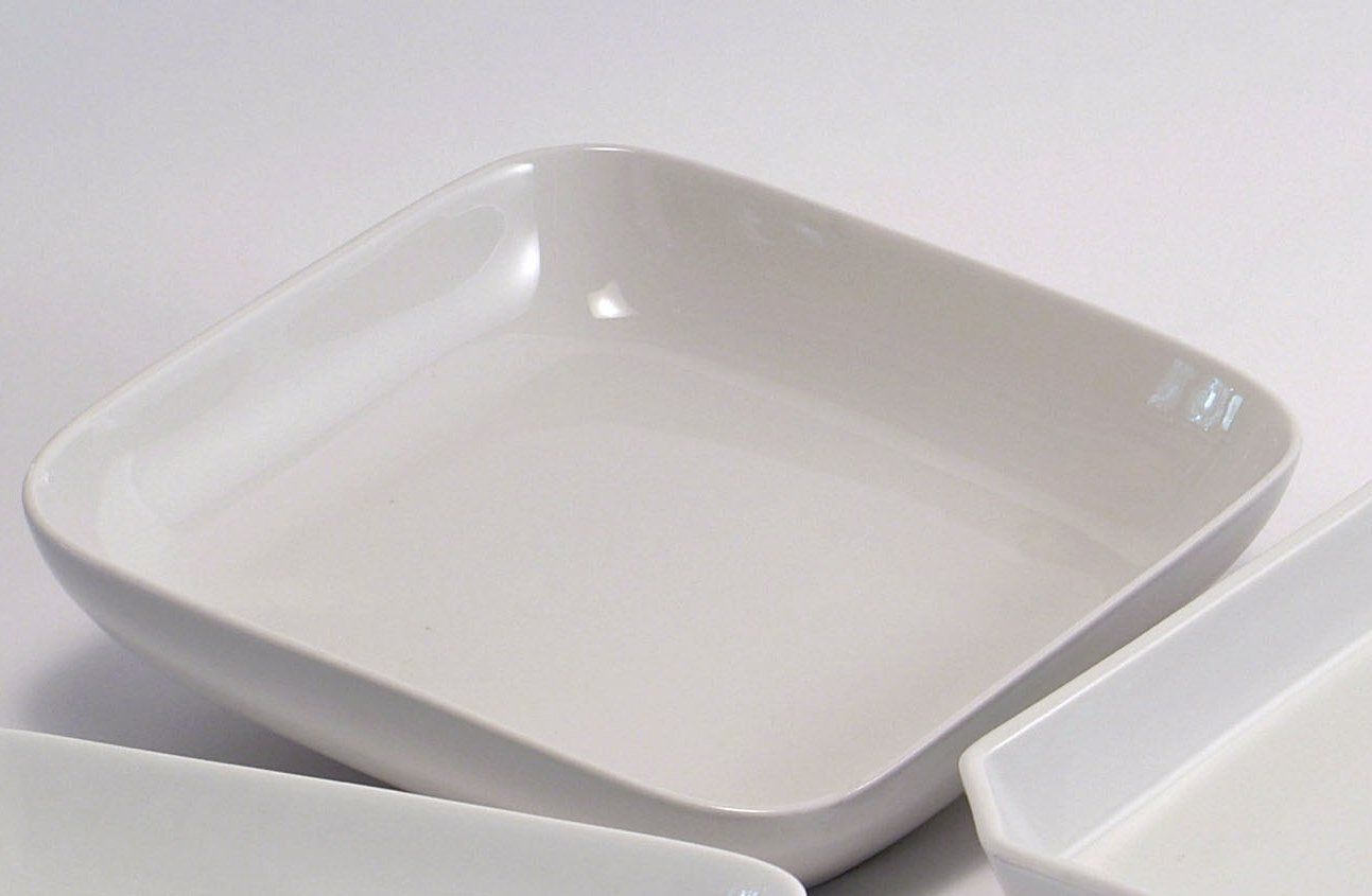 Square Dish Hire Return Clean or Dirty Option Available