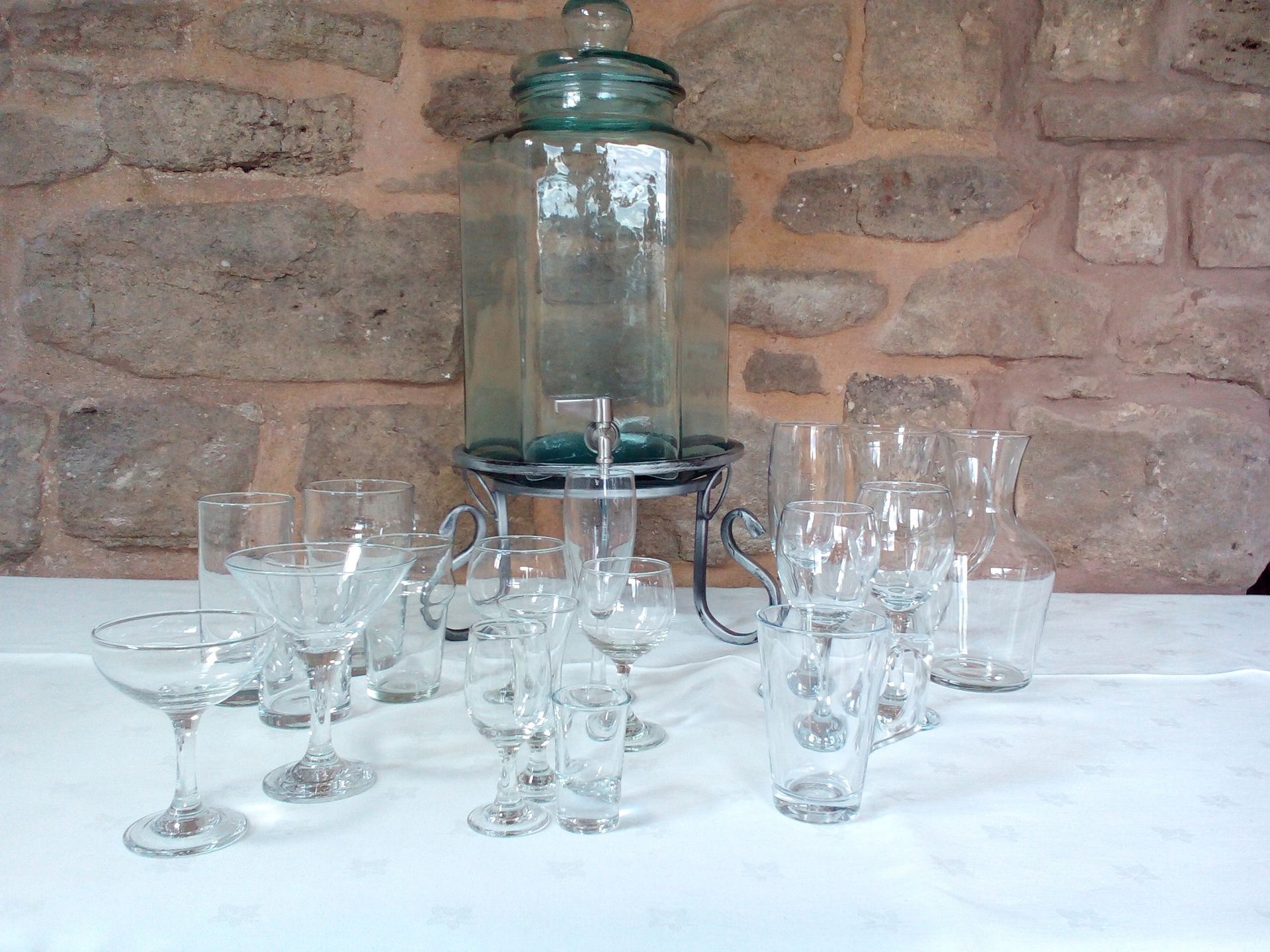 Glassware Hire Return Clean or Dirty Option available