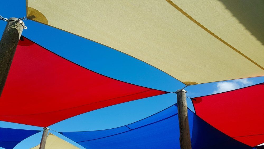 Colourful Playground Shade — Shade Sail Installations in Tweed Heads, NSW