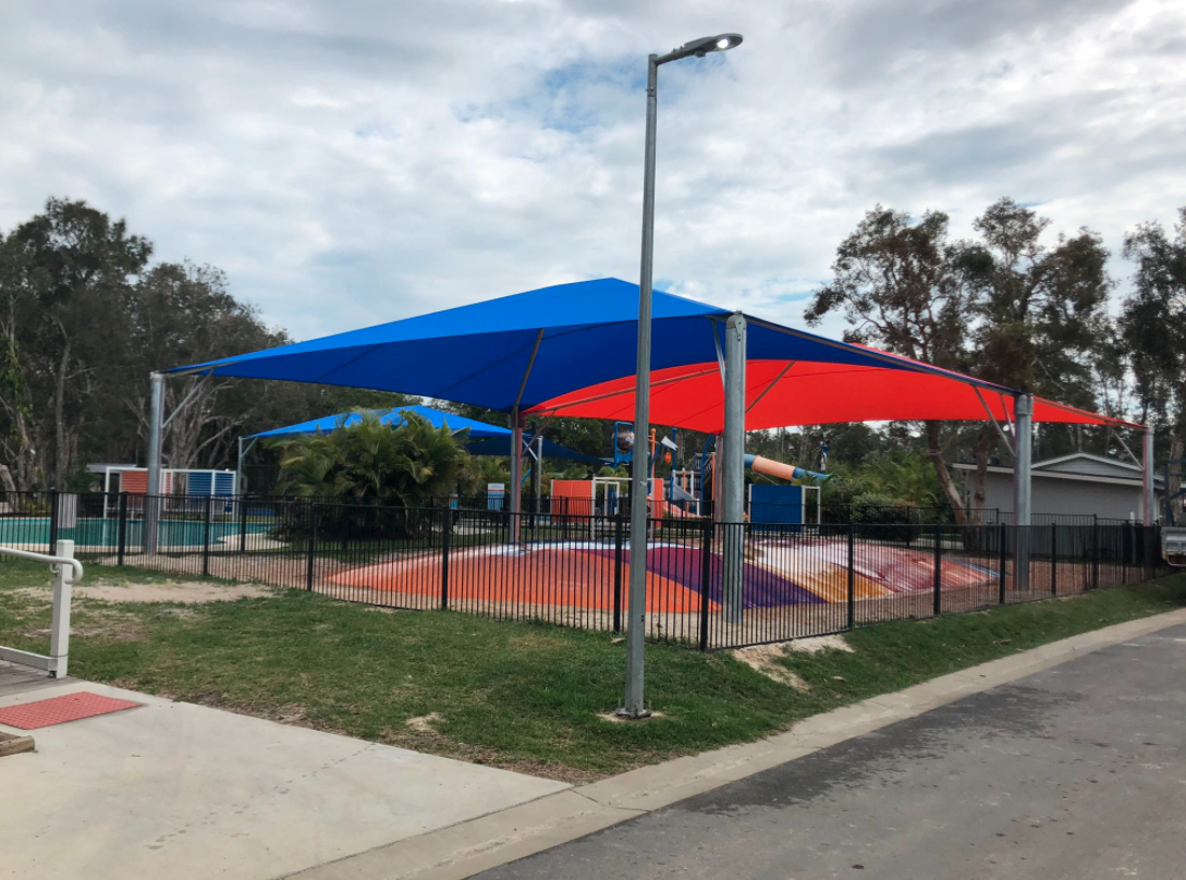 Discovery Parks Byron Bay — Shade Sail Installations in Tweed Heads, NSW