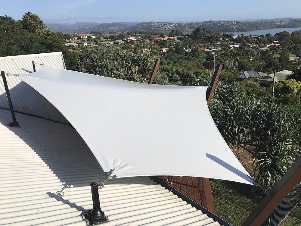 White Vinyl Shade — Shade Sail Installations in Tweed Heads, NSW