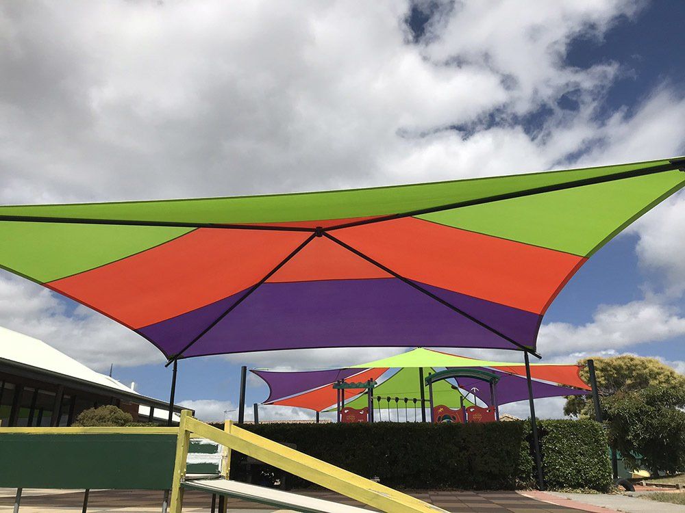 Colorful Shade — Shade Sail Installations in Tweed Heads, NSW