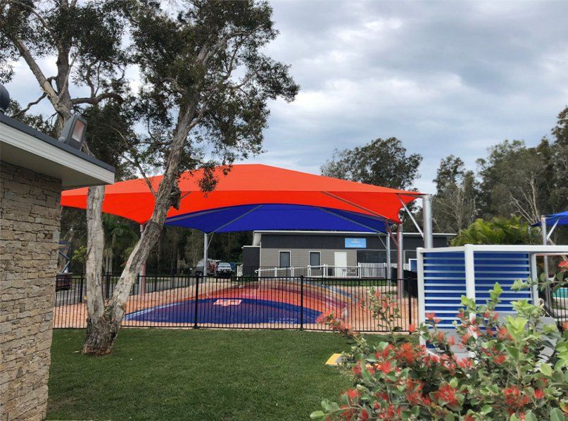 Discovery Parks Byron Bay 1 — Shade Sail Installations in Tweed Heads, NSW