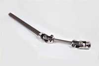 a close up of a steering shaft on a white surface