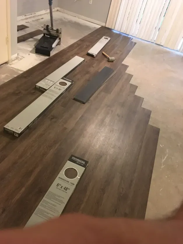 Flooring installation in Lighthouse Point, FL with Carpentry Squad