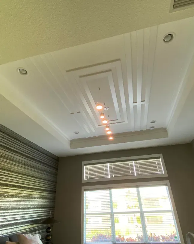 Coffered ceiling in Lighthouse Point, FL by Carpentry Squad