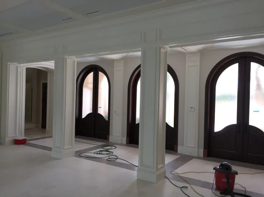 Custom interior door in Lighthouse Point, FL by Carpentry Squad
