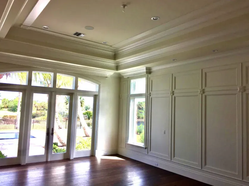 An interior molding decoration in Lighthouse Point, FL with Carpentry Squad