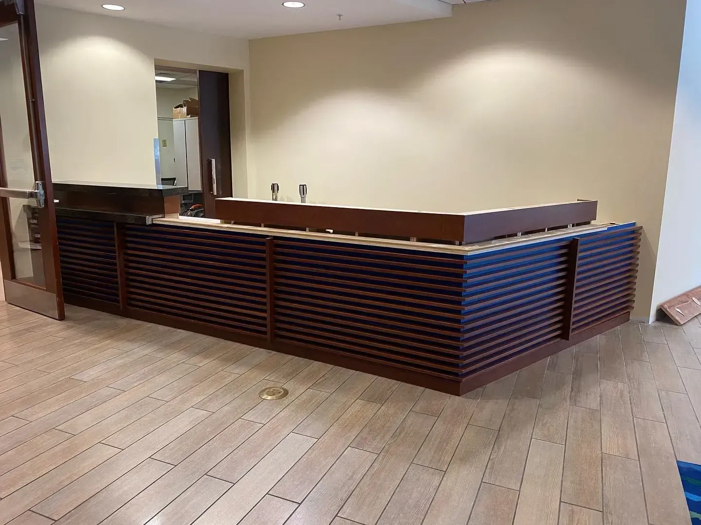 Interior wood home bar in Lighthouse Point, FL by Carpentry Squad