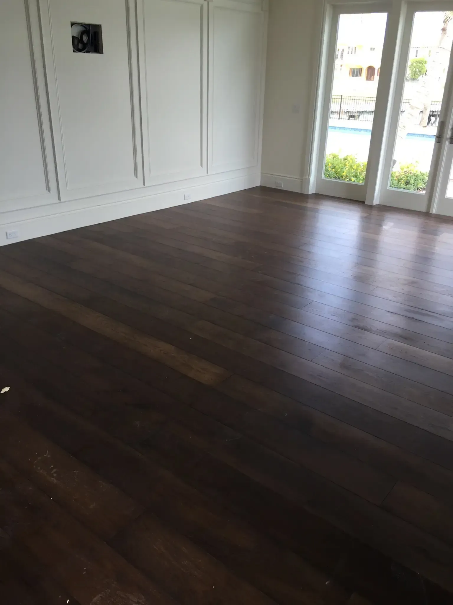 A flooring installation in Lighthouse Point, FL with Carpentry Squad