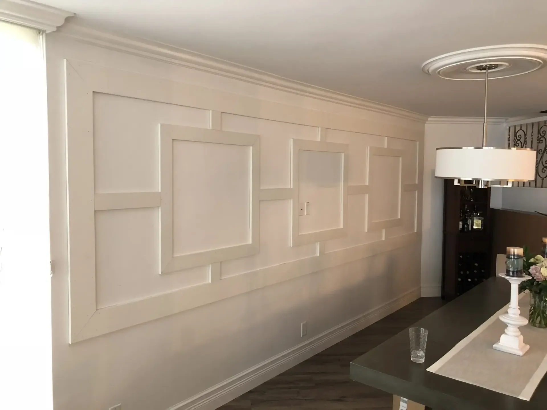 An interior molding decoration in Lighthouse Point, FL with Carpentry Squad