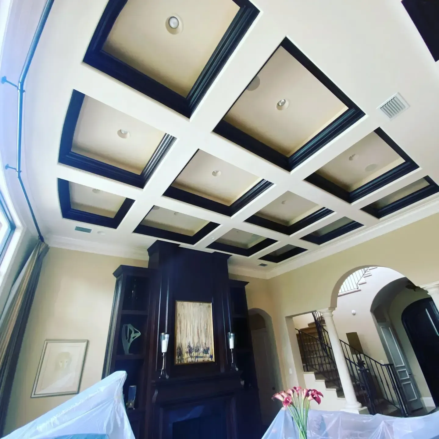 Coffered ceiling in Lighthouse Point, FL by Carpentry Squad