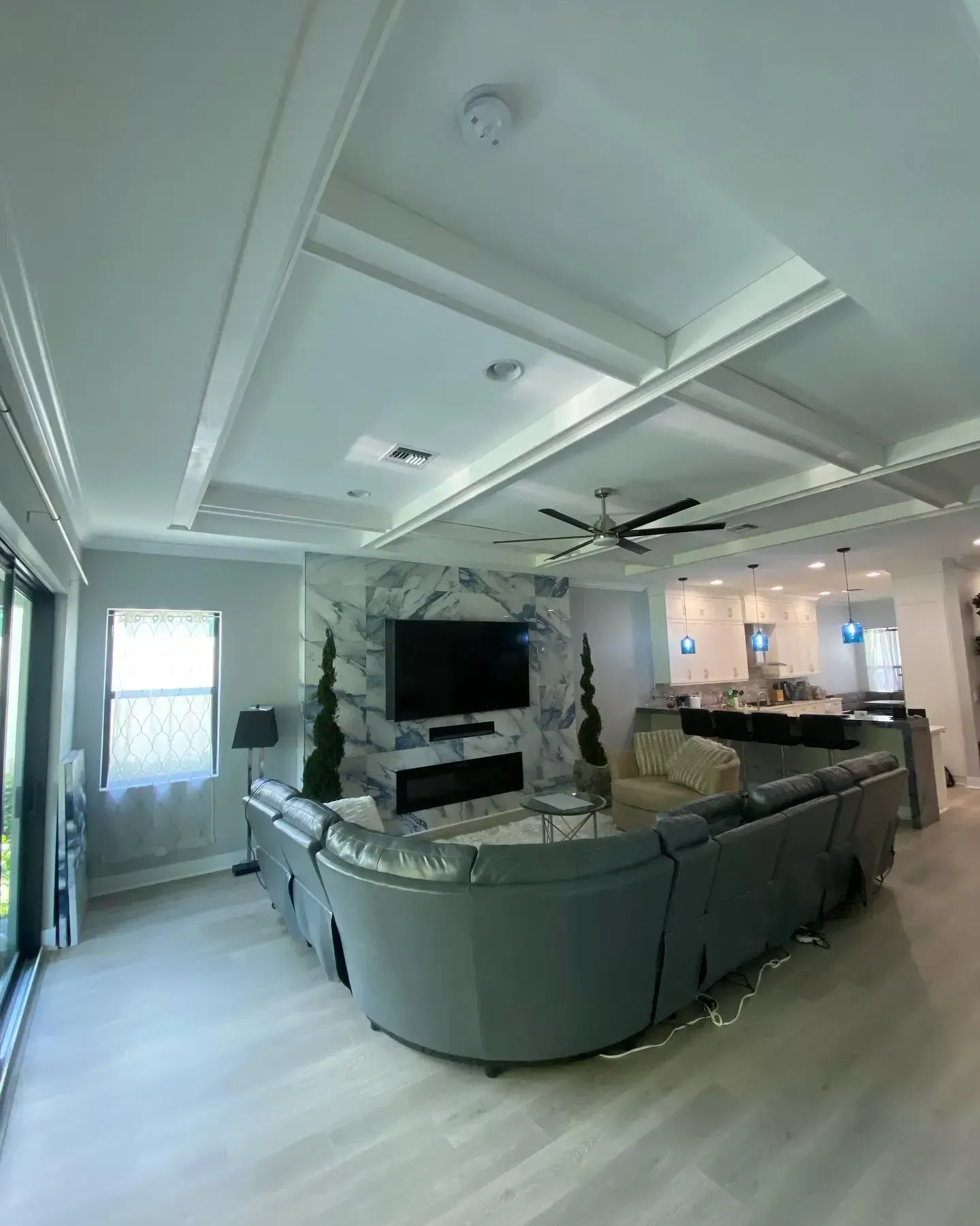 Coffered ceiling in Lighthouse Point, FL by Carpentry Squad