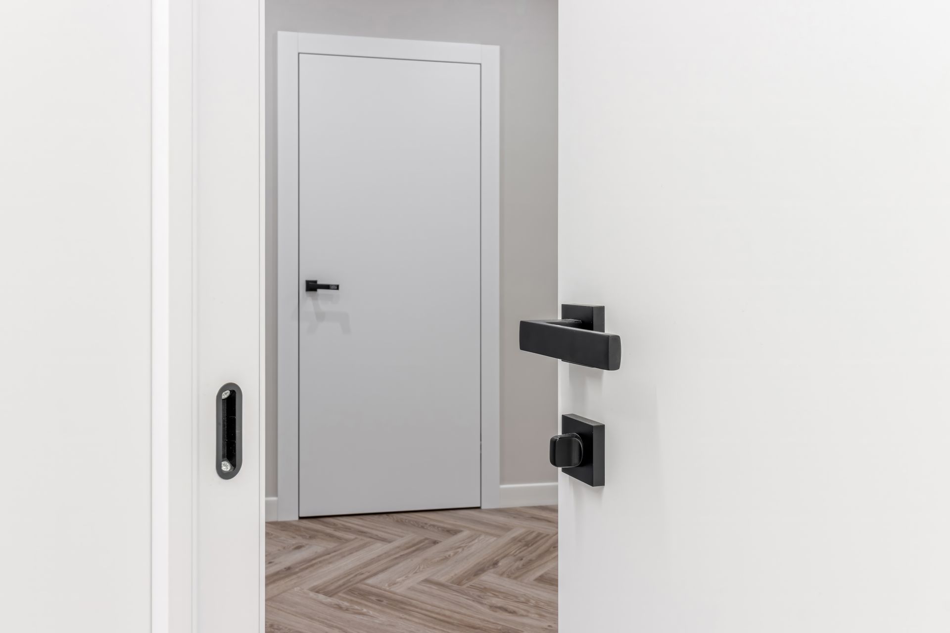 Custom interior door in Lighthouse Point, FL by Carpentry Squad