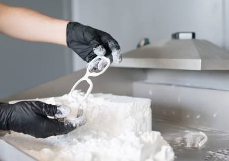 Brillenrahmen aus SLS-Fertigung