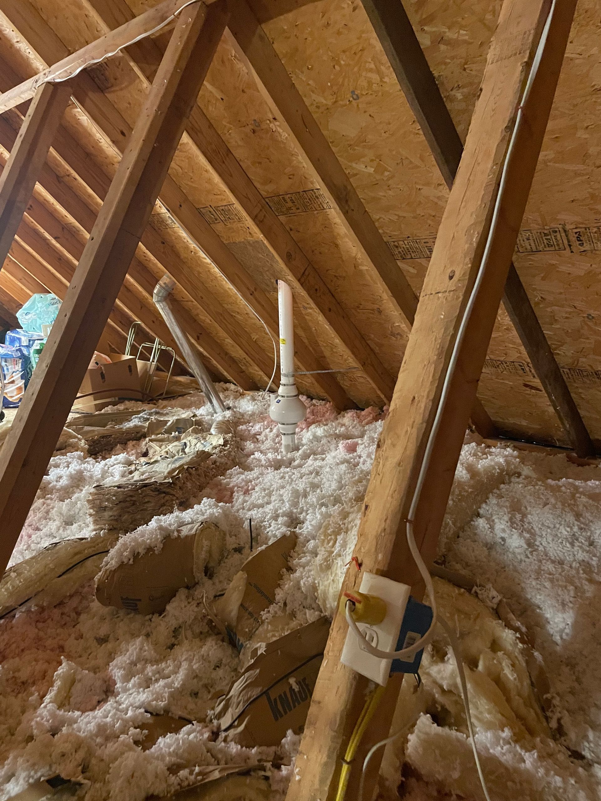 There Is a Lot of Insulation in The Attic of A House | Birmingham, AL | Cardinal Construction