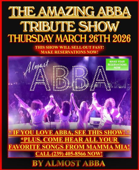 Poster for an ABBA tribute show by 