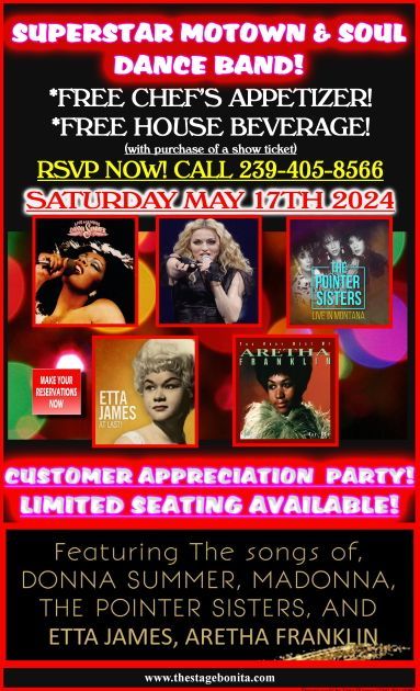 A poster for superstar motown & soul dance band