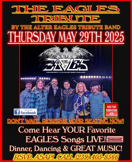 A poster for the eagles tribute by the alter eagles tribute band