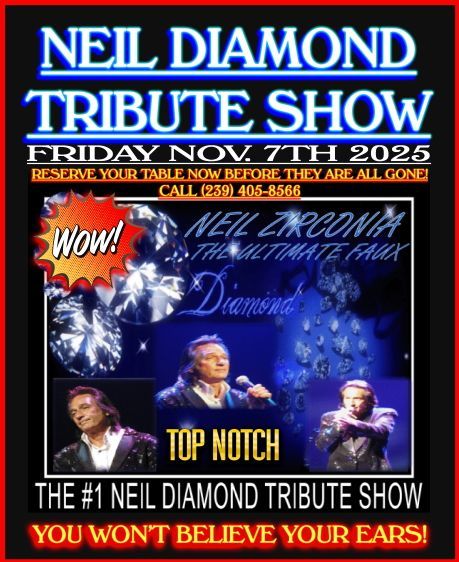 Neil Diamond tribute show poster. Featuring 