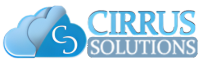 Logo of Cirrus Solutions with blue cloud graphic and company name.