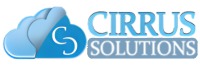 Logo of Cirrus Solutions with blue cloud graphic and company name.