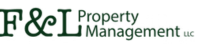 F&L Property Management logo with dark green text on a white background.