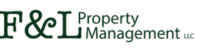 F&L Property Management logo with dark green text on a white background.