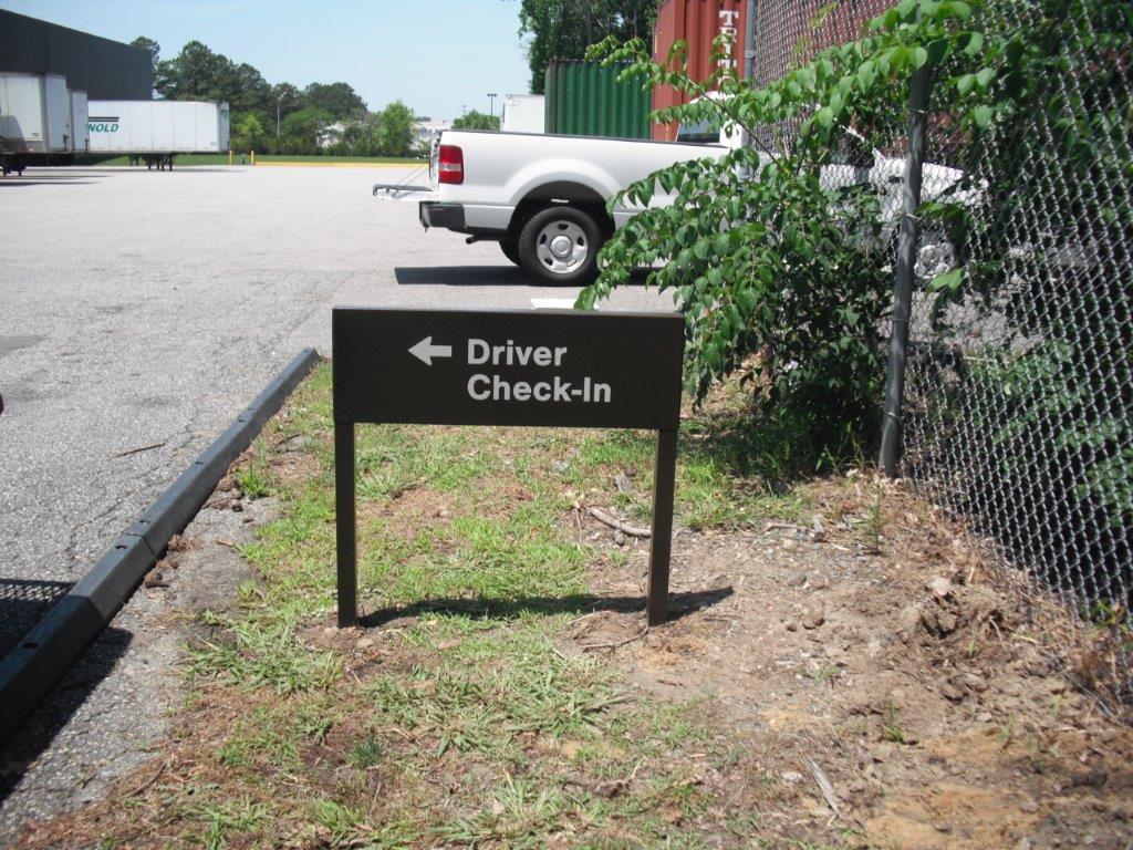 Driver Check-In Sign — Virginia Beach, VA — Cardinal Sign Corporation