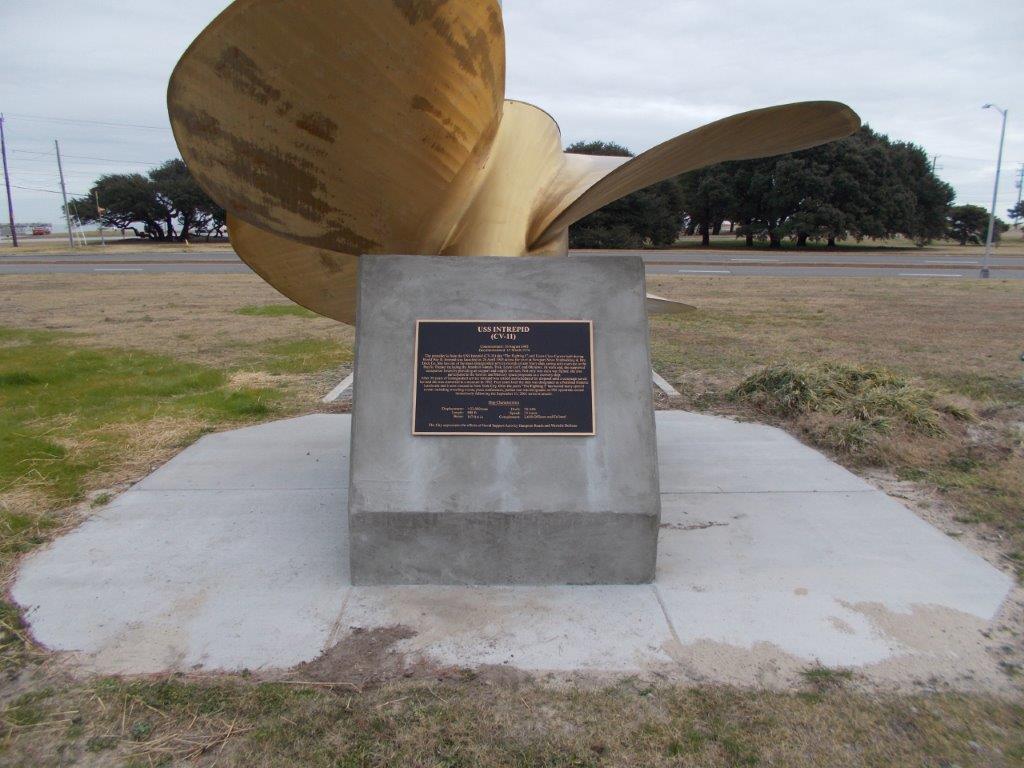 Statue of a Propeller with a Plaque on it — Virginia Beach, VA — Cardinal Sign Corporation
