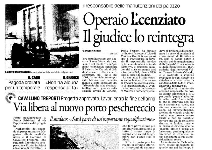 Articolo di giornale